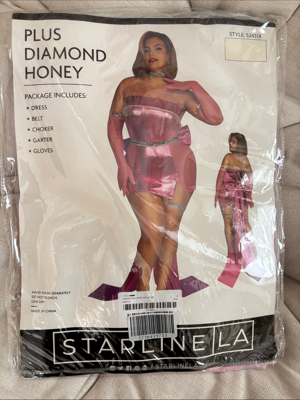 Starline LA Diamond Diva 4- piece Costume Set NWT